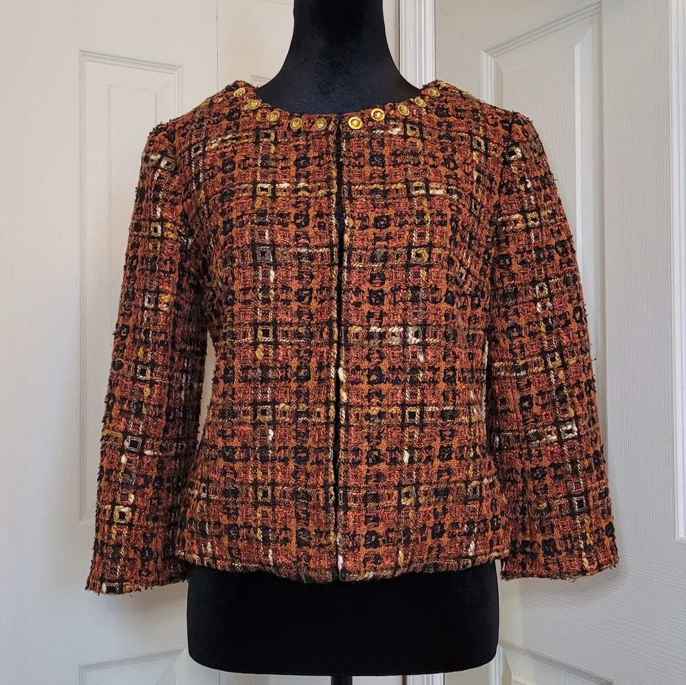 Boden Limited Edition Wool - Blend Tweed Jacket US 6 UK 10